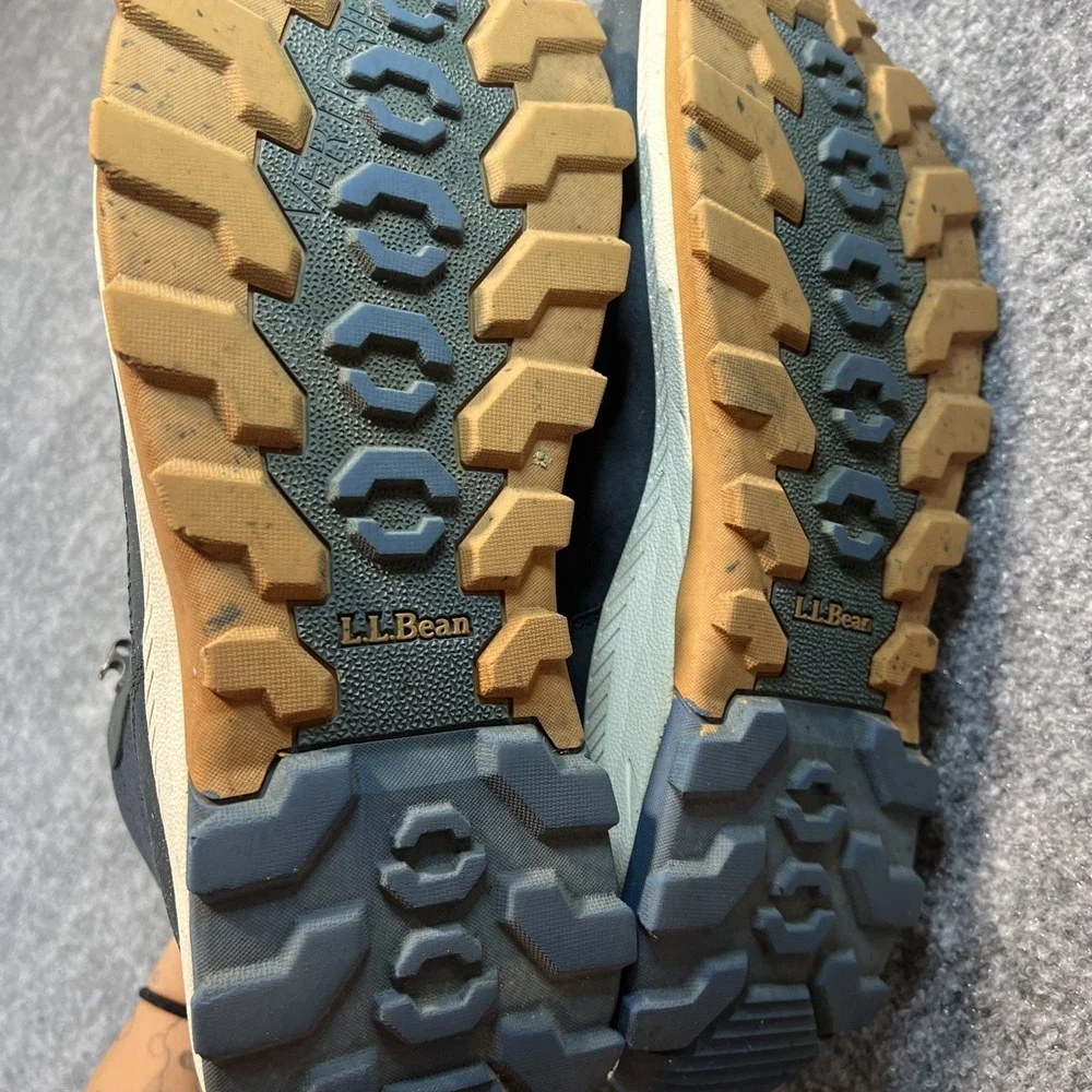 L.L. Bean Access Hiker Mid Men's 13 M Carbon Navy Waterproof Boots 521118 VGC